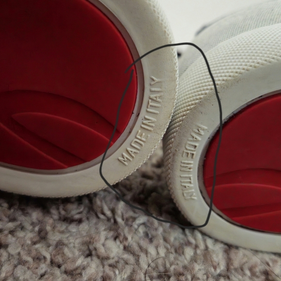 Christian Louboutin Gray and White Sneakers with Sophisticated Design - Picture 8 of 8